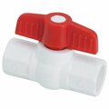 Proline 1/2 In. X X 1/2 In. S PVC Quarter Turn Ball Valve 107-633